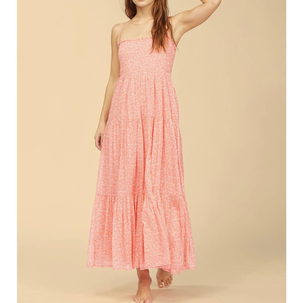 NWT Billabong x Wrangler Prairie Days Eco Cotton Dress in Vintage Rose (Size L)